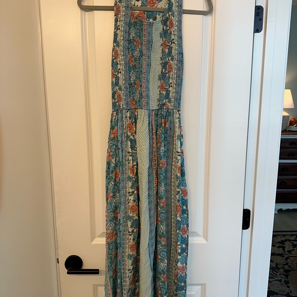Matilda Jane Blue and Orange Floral Dress